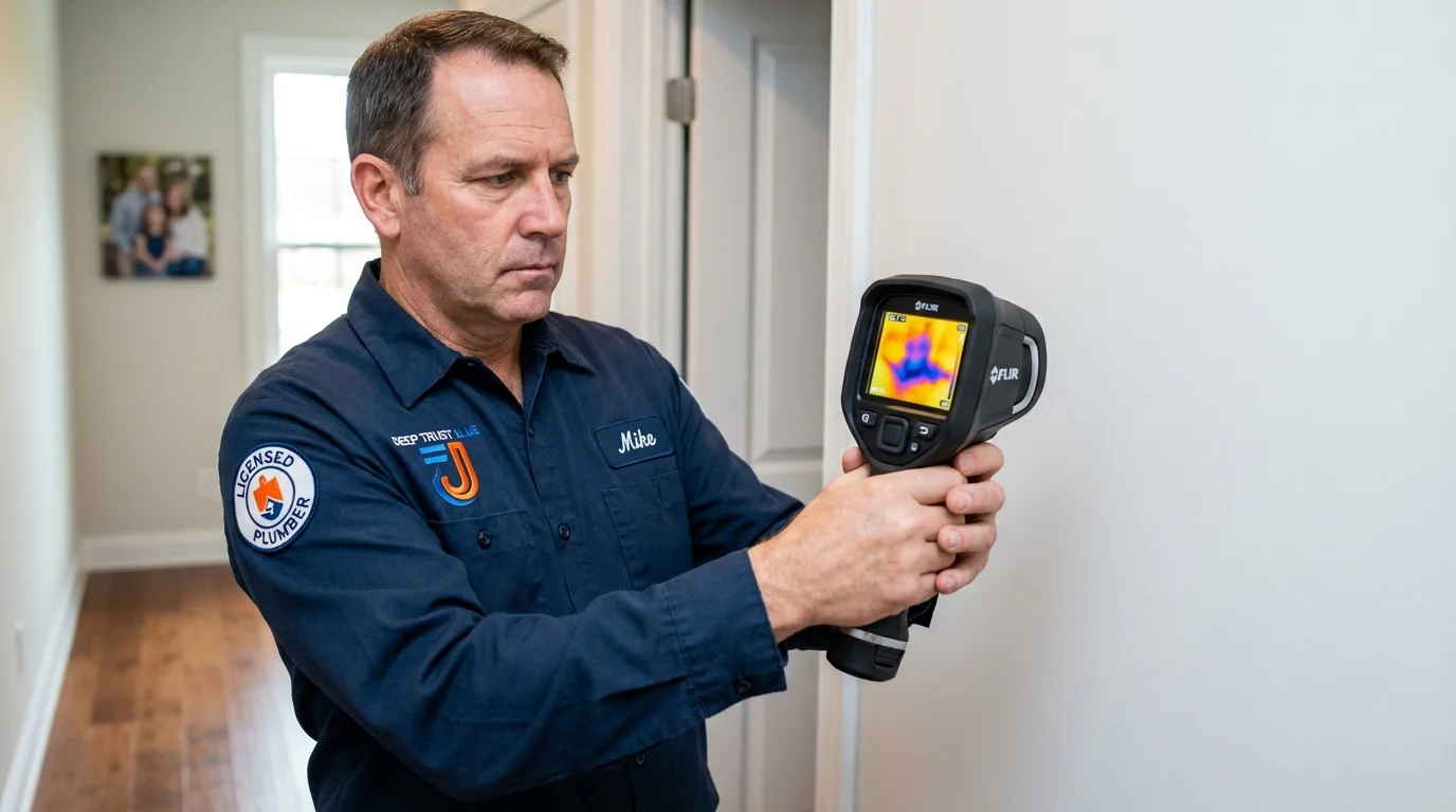 Thermal imaging leak detection by Johns Plumbing LLC in Guin
